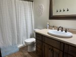 Master bathroom upstairs with shower